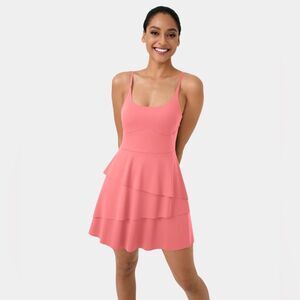 Halara Softlyzero™ Ruffle 2-in-1 Pocket Mini Slip Dance Dress-UPF50+